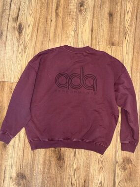 Adanola Maroon Crewneck Sweatshirt